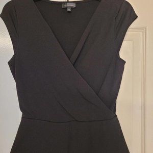 Black peplum top